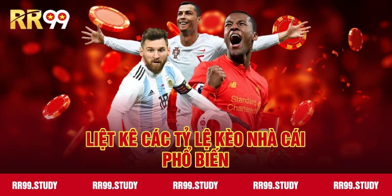 Các loại tỷ lệ kèo phổ biến tại RR99